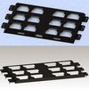 SZWJT-LV Packout Mounting Plate Compatible with Milwaukee Packout Toolbox,Metal Mounting
