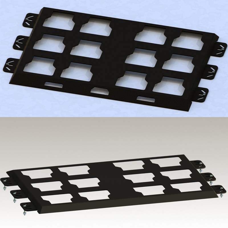 SZWJT-LV Packout Mounting Plate Compatible with Milwaukee Packout Toolbox,Metal Mounting