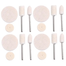 ORFOFE 129 Pcs Wool Felt Buffing Wheel Set for Rotary Tools Lightweight Polishing Discs for Metal and Finishing Compatible with Polishing Compounds for Quick Sharpening and Smooth Results