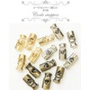 MYmama Metal Cord Stoppers Set of 5 String Fasteners (Gold)