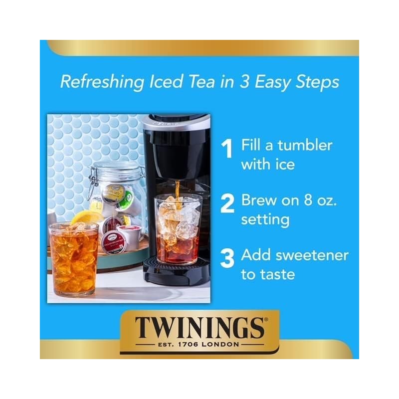 Twinings Chai Latte Tea K-Cup Pod for Keurig, Creamy, Slightly