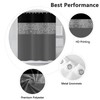 ASDCXZ Shower Curtain Glitter 180x200 cm, Modern Black Grey Glitter