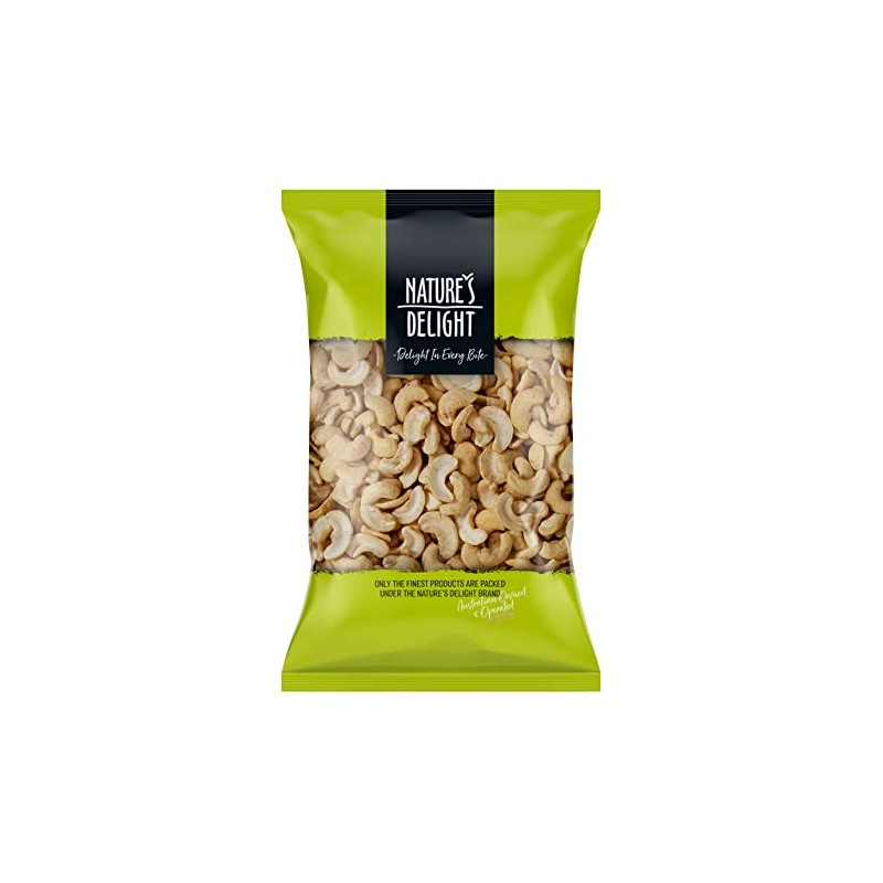 Natures Delight Salted Premium Cashews Halves 400 g