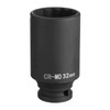 sourcing map 12-Point Deep Impact Socket 1/2 Inch Drive 32mm