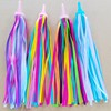 Taicols Kid's Bicycle Handlebar Streamers - 2 Pcs Rainbow Tassels