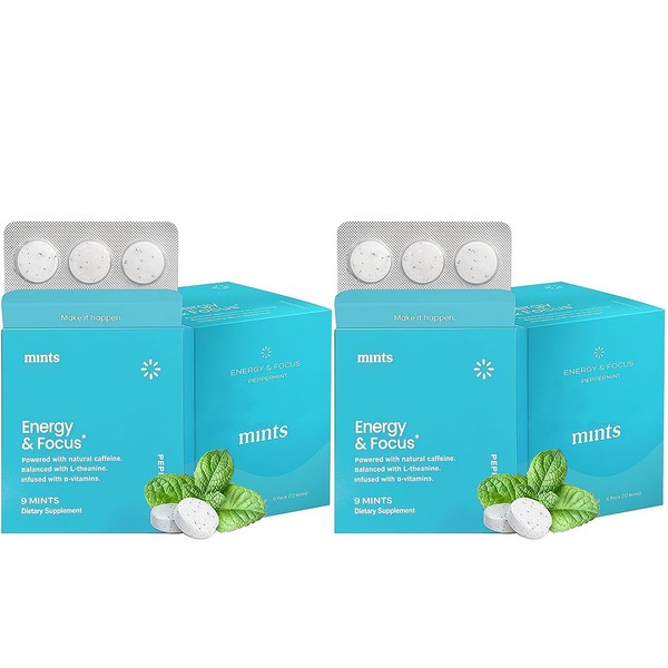 e Neuro, Mints Energy Focus Mint Single,108 Count 2pack