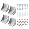 4 x EYPINS Mounting Material Angle 6060, for Aluminium Profile