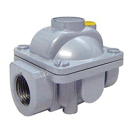 Gas-FLO GR-207VL GR-200VL Gas Regulator with Vent Limiter, 3/8 in Pipe, 65000 Btu/hr Capacity, Zinc, Import