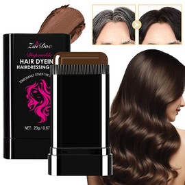 Hair dye comb Disposable,Easy to Color, Portable for Quick Touch - Ups, Covers Gray Hair, Resists Fading and Clumping:_zaidoc-03#COFFEE  COLOR