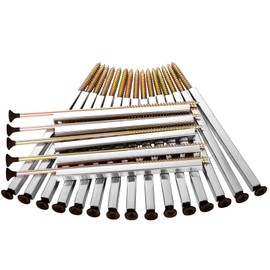 Otoolling 20 Pcs 7'' Gutter Screws with Square Metal Ferrule Durable Gutter Nails and Spikes Easy-to-Install Secure Gutters Fasteners for Sagging Gutters and Maintenance (Brown)