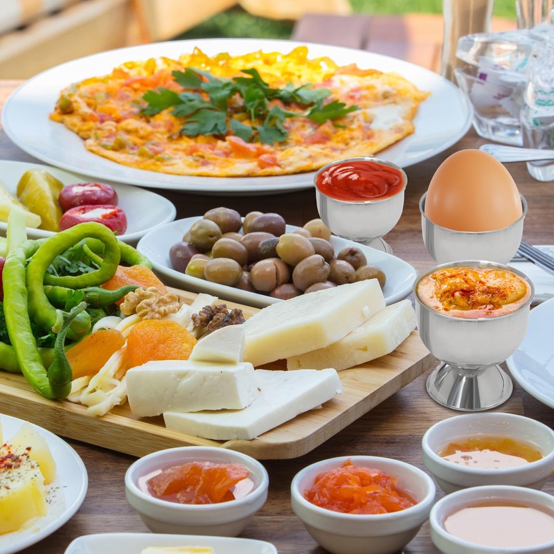 vibedor Egg Cups & Cracker Set of 5, 1 Stainless