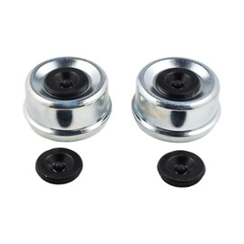 2X 2.72 Trailer Axle Hub Dust Cap Trailer Spindle Wheel Bearing Grease Cover Cap Axle Hub Dust Cap for 7000-8000 lb Trailer Axle Dexter EZ Lube Trailer Camper & RV Axles w/ 4 Hub Dust Cap Rubber Plug