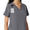 Carhartt Women's Knit Panel Scrub Top, Pewter