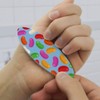Jelly Bean Candy Pattern Double-Sided Oval Nail File Emery Board
