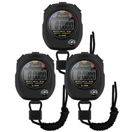 Sports Stopwatch Timer, BROTOU Professional Digital Stopwatch with Calendar Alarm Compass, Multi Handheld Stopwatch Timer for Swimming Running Football Fitness Coaches Referee (3)