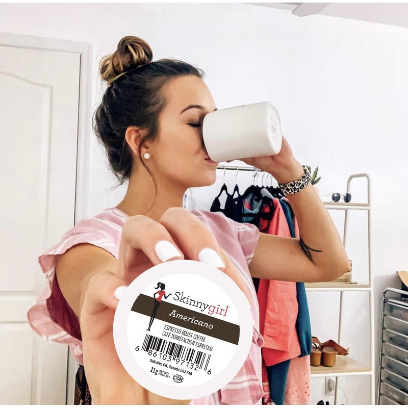 Skinnygirl Coffee Pods, Americano, Espresso Roast Coffee in Single Serve