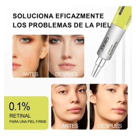 Crema Nocturna Antiarrugas GROEI Retinol Contorno Ojos Rejuvenecedor 20ml Pack 2                                                                      