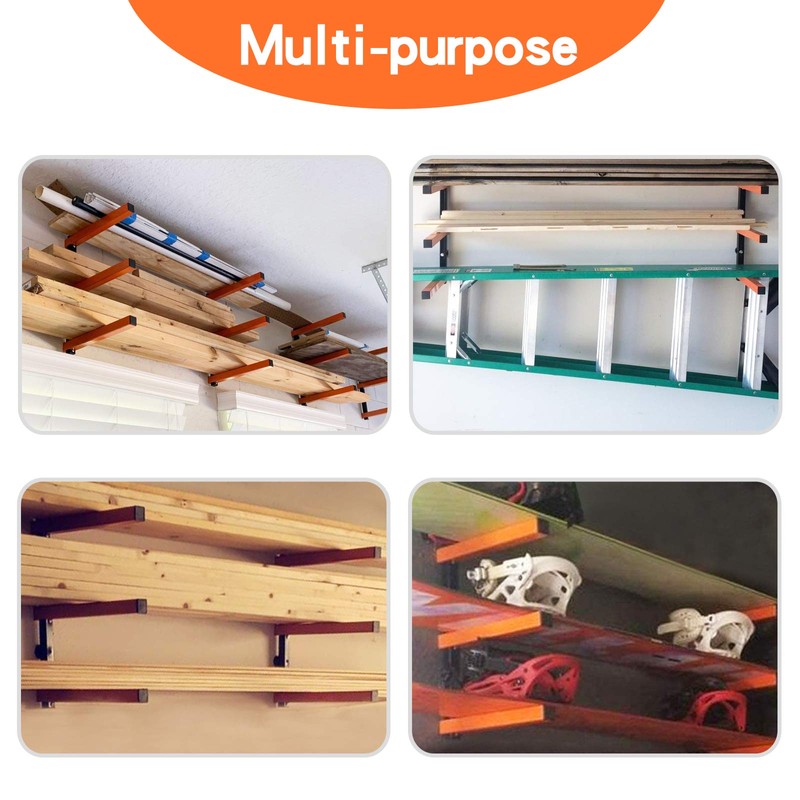 Ultrawall Wall Mount Wood Organizer and Lumber Storage Metal Rack