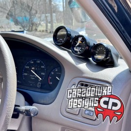 CARZDELUXE Triple RHD gauge pod mount for 1996-2000 civic ek functional defrost vent