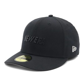 Newera Pre-Curved 59FIFTY NER36C1209 Nylon Tussah Metal Plate Under VISOR ONSPOTZ Hat, Black, 57.0 cm