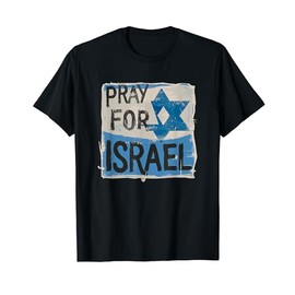 Cinema Classic Poster of Israeli Flag | Pray for Israel T-Shirt