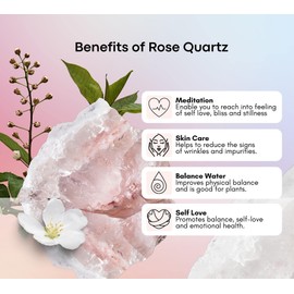 DOJA Barcelona Rough Rose Quartz | 1 Stone | Raw Minerals | Rose Quartz Natural Stone | Pink Quartz Energetic Stones | Relaxes Nerves and Improves Self-Esteem Unisex-Adult 300g