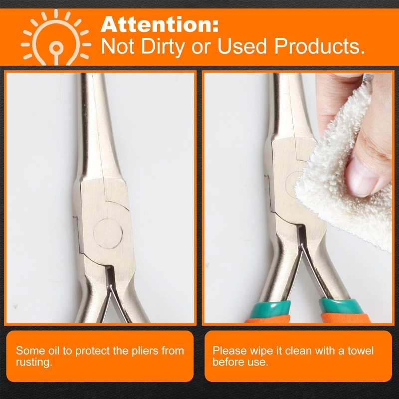 SPEEDWOX 5.5 Inch Hose Grip Pliers - Ring Nose Pliers,