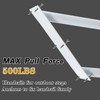 Wall Mount handrails for Outdoor Steps, Garage Railing with White