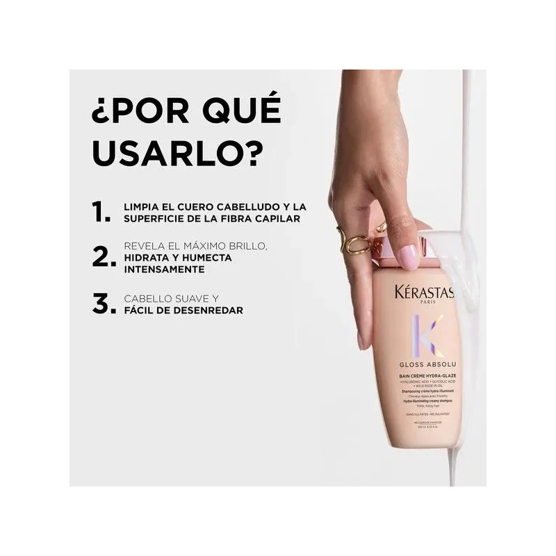Shampoo Kérastase Gloss Absolu Bain Hydra-glaze 500ml