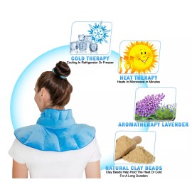 5 Star Super Deals Warm Cooling Neck Shoulder Wrap Pad Herbal Aromatherapy Soothing Muscle Tension