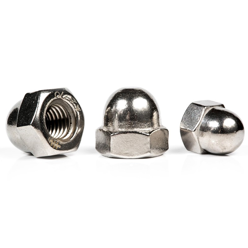 M10 Hexagon Domed Cap Nuts Fit Screws Bolts A2 Stainless