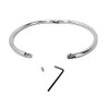 Cuffstore Eternity Collar in Brushed Satin Stainless Steel (slave collar,