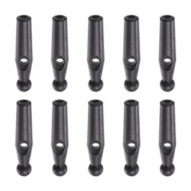 sourcing map 10pcs Umbrella Tail Head Beads 2mm Hole Dia 22mm Length PP Plastic Umbrella Components for Folding Umbrella Cover Parts, Black