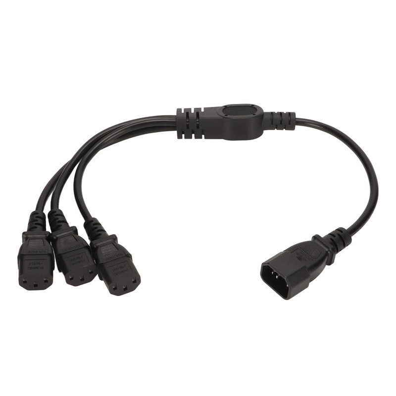 IEC 320 C14 to 3 X C13 Power Cable Universal