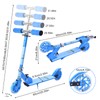 Herefun Children's Scooter with LED Light Up PU Wheels, Height