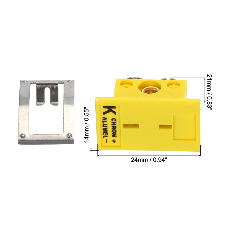 QUARKZMAN K Type Panel Mount Thermocouple Socket Female Mini Socket