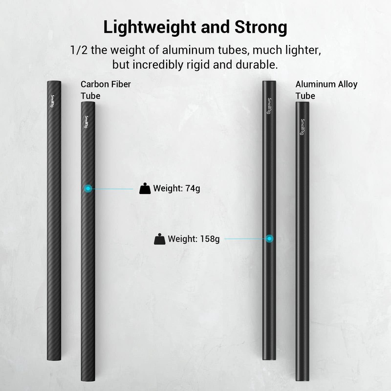 SmallRig 15mm Carbon Fiber Rod for 15mm Rod Support System