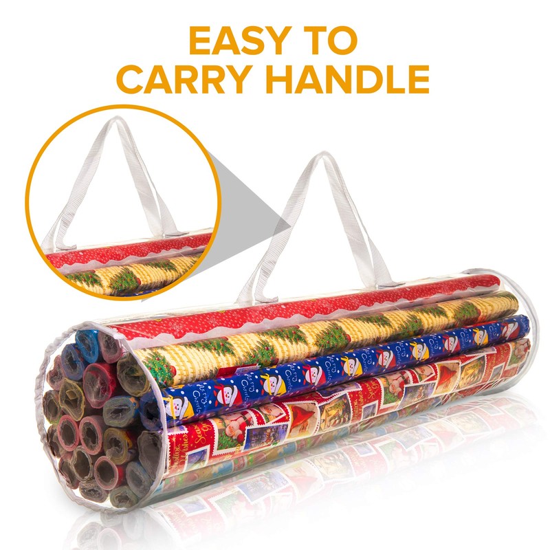 LIVIVO Cylinder Wrapping Storage Bag - Birthday Easter Christmas or