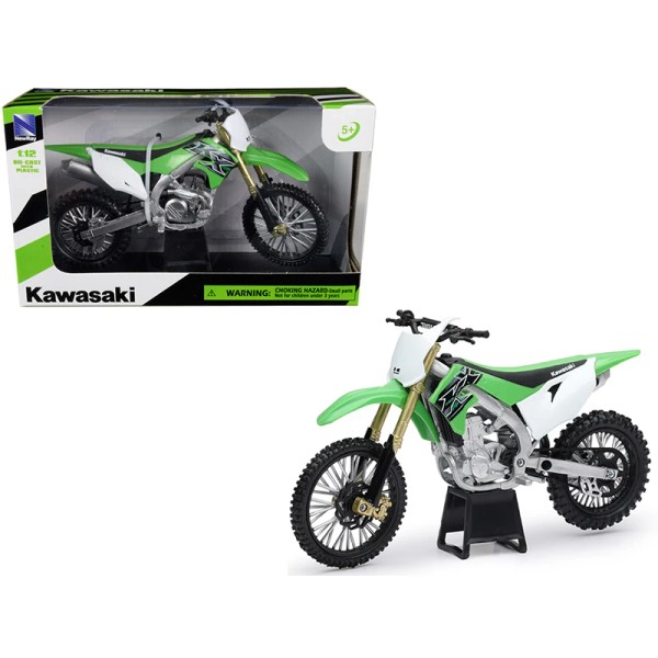 DCD Kawasaki KX 450F Green 1/12 Diecast Motorcycle Model by