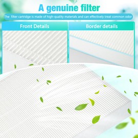 4 Pack Upgraded Air 108 Filter Replacement, Compatible with Oreck AirInstinct 75, 100, 108, 150, 200 Air Purifiers, Includes 4 Filters and 8 Carbon Fiber Pre-Filters