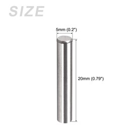 METALLIXITY Knock Pins 5x20mm 20pcs 304 Stainless Steel Shelf Support Peg Pins Fastener Element for Metal Devices Furniture Mounting Industrial DIY