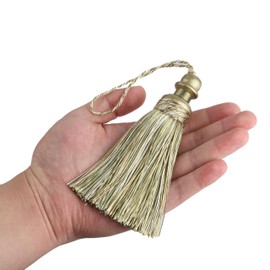 HedongHexi 4 Pack Tassel Key Tassel with Loops, Handmade Tassel Craft, DIY Accessories for Home Decoration