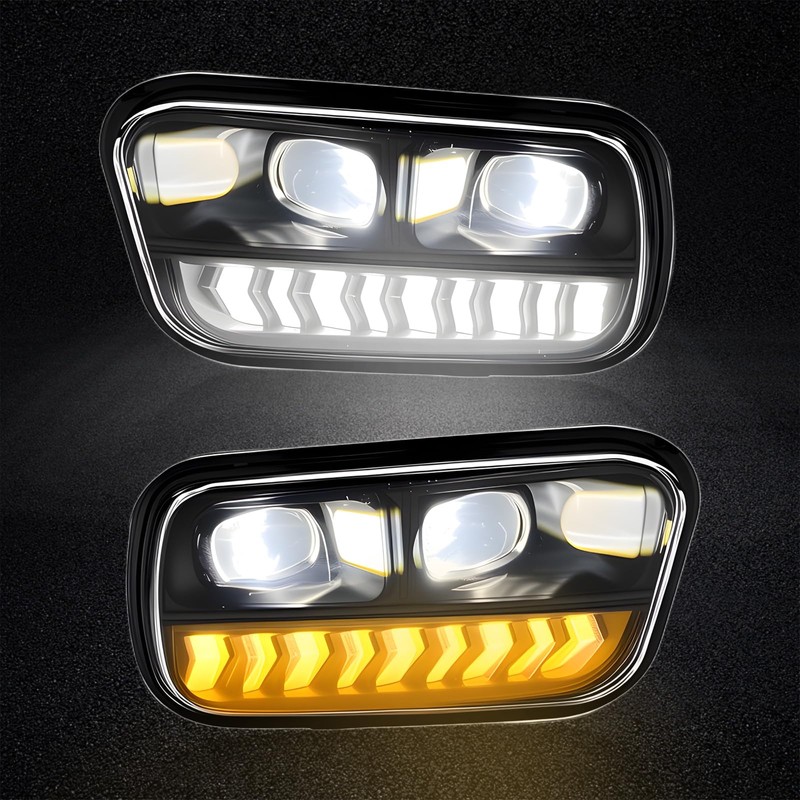 LED&DRL Fog Lights Compatible with 2009-2012 Dodge Ram 1500 2010-2018