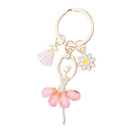 Ballerina Keychain Dance Keychains for Teen Girls Ballet Dancer Lovers Gifts for Women Inspirational Birthday Gifts for Best Friends Daughter Ballet Recital Gift