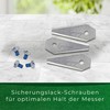 Genisys 3 Titanium Replacement Blades Bosch INDEGO & Screws in