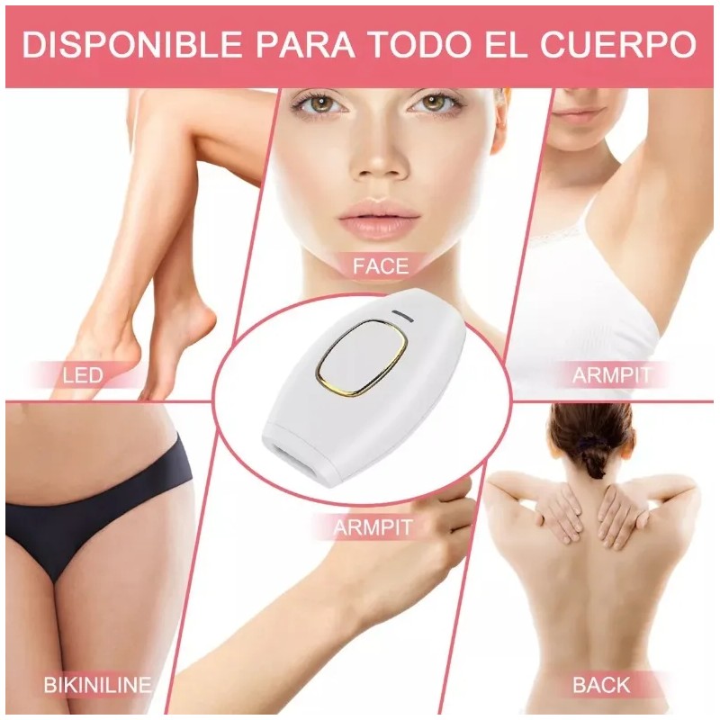 Depiladora Lser IPL 5 Niveles Uso Profesional Cuerpo y Rostro