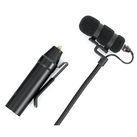 Pronomic MCM-100 Miniature Condenser Instrument Microphone Gooseneck XLR Adapter Various Optional Micro Holders Black