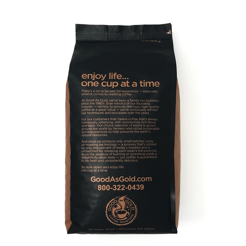 Colombian Supremo Coffee, Medium Roast, 5 Pound Bag, Whole Bean