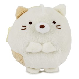 Sumikko Gurashi SG 1484 YEL Cat Plush Coin Case with Neck Strap, Yellow