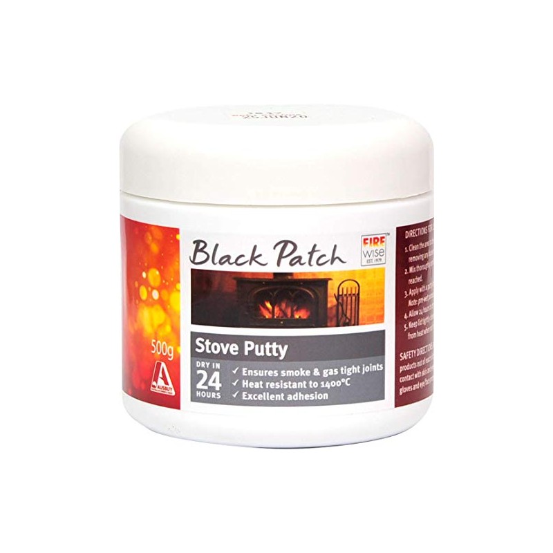 Black Patch Stove Putty 500g Ideal for Fuel Stoves and